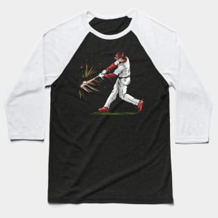 Batter Hits A Baseball With His Bat Baseball T-Shirt